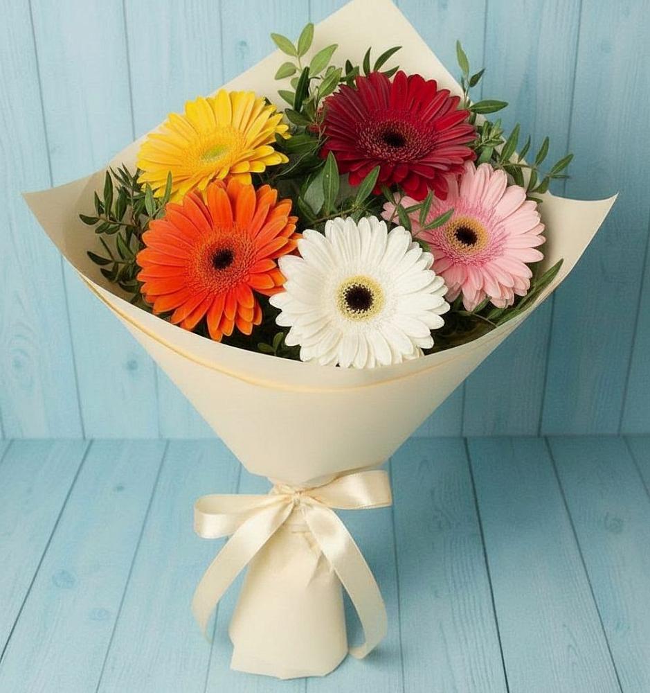 Букет цветов из: Герберы в Лебедяни