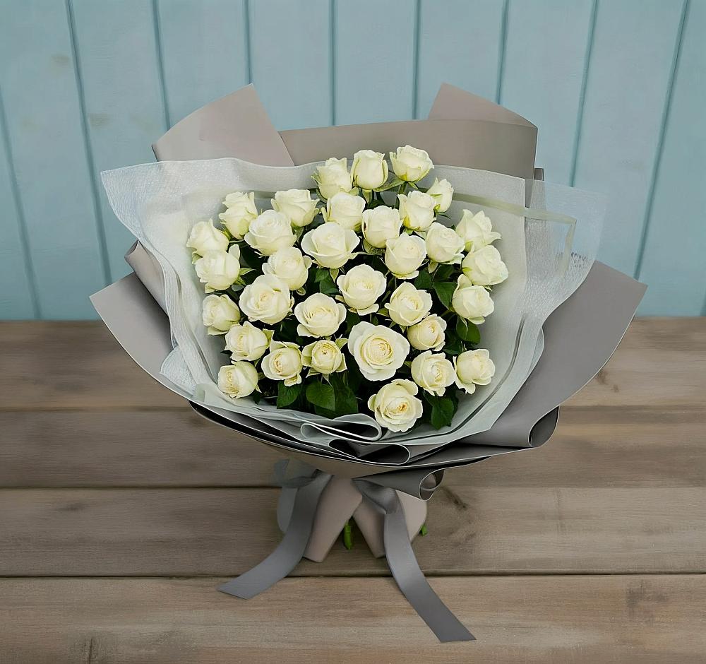 Букет Белоснежная нежность в Лебедяни