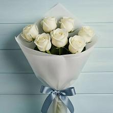 Букет 7 Белых роз Эдлесс Лав #REPLACE_PRED# Лебедяни