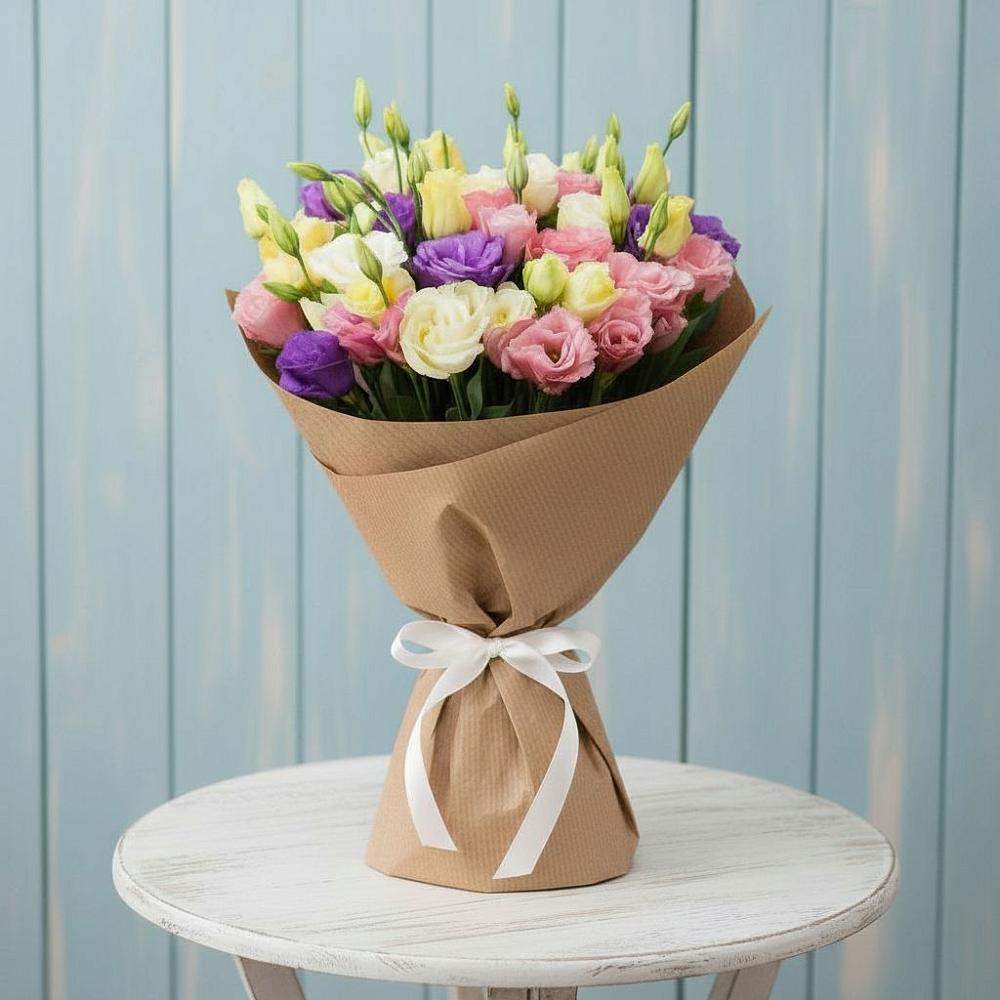 Букет цветов из: Лизиантусы в Лебедяни