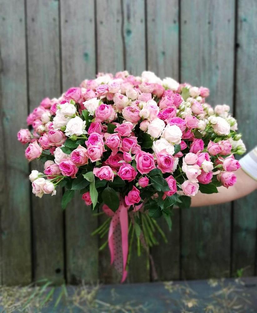 Букет Розовые кустовые розы Натали и Лав Лидия в Лебедяни