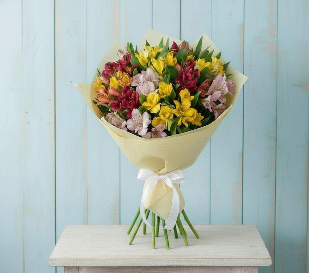 Букет цветов из: Альстромерии в Лебедяни
