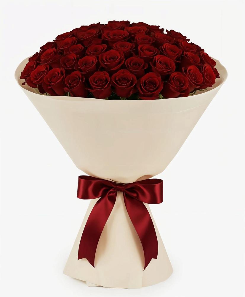 Букет 101 Бордовая роза Блэк Бакарра в Лебедяни