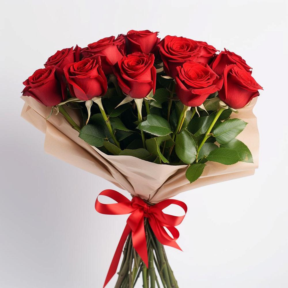 Букет 11 Красных роз Эдлесс Лав в Лебедяни